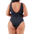 Maiô de Praia Plus Size Preto Moderno e Sofisticado na internet