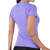 Blusa Fitness Manga Curta Decote V Roxa em Tecido NewTrip - comprar online