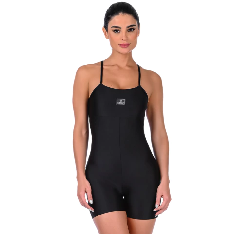 Macaquinho Fitness Feminino Preto - Conforto e Estilo para Treinos