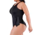 Body Preto Plus Size Discreto e com Amarração na Cintura - Summer Soul