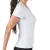 Blusa Fitness Manga Curta Decote V Branca em Tecido NewTrip na internet