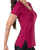 Blusa Fitness Manga Curta NewTrip Decote V com Fenda Rosa na internet