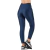 Calça Legging Fitness em Cirrê Azul Cós Alto com Friso para Treinos - comprar online