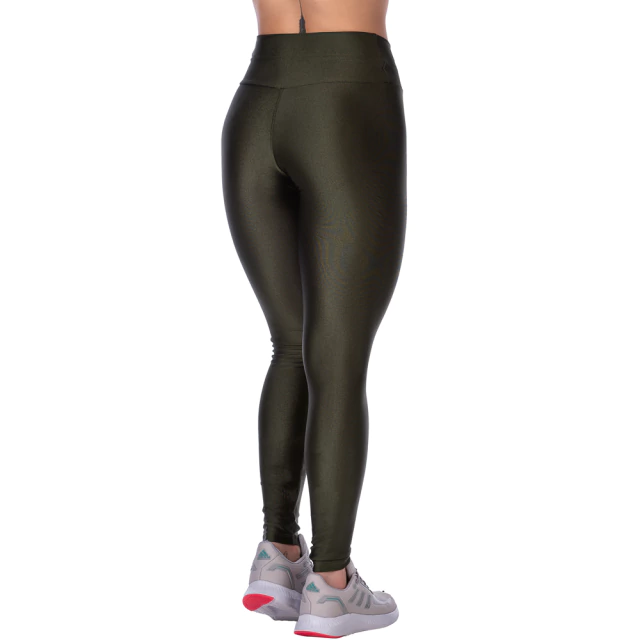 Legging Fitness Cós Alto Transpassado Verde – Elegância e Conforto em Alta - comprar online