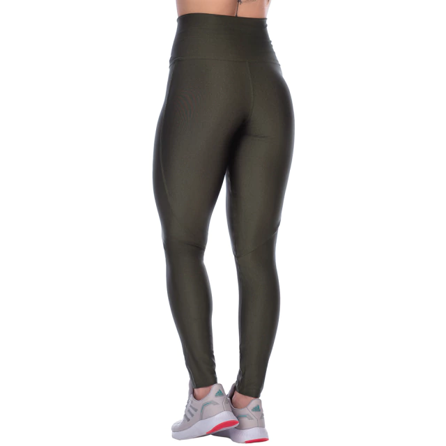 Calça Legging Fitness com Cintura Alta Verde Perfeita para Todos os Tipos de Corpo - comprar online