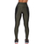 Calça Legging Fitness Cirrê Cós Alto Com Bolso Verde na internet