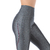 Calça Legging Fitness em Cirrê Cinza Cós Alto com Friso para Treinos na internet