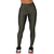 Calça Legging Fitness Cirrê Cós Alto Com Bolso Verde - Summer Soul
