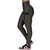 Calça Legging Fitness Cirrê Cós Alto Com Bolso Verde - comprar online