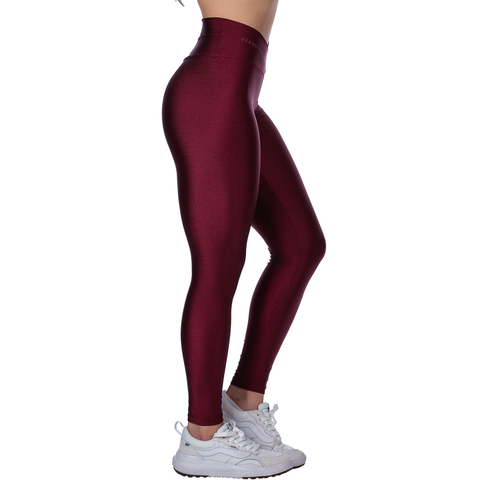 Legging Fitness Cós Alto Transpassado Bordô – Elegância e Conforto em Alta - Summer Soul