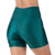 Short Curto Fitness em Cirrê Verde Cós Alto Conforto e Estilo para seus Treinos - comprar online