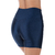 Short Curto Fitness em Cirrê Azul Cós Alto Conforto e Estilo para seus Treinos - comprar online