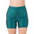 Short Curto Fitness Verde em Cirrê Cós Alto com Bolso para Treinos Confortáveis na internet