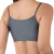 Top Fitness Cinza com Bojo Removível em Tecido Cirrê - comprar online