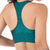 Top Fitness Verde Cirrê Cós Largo Bojo Removível e Design Nadador para Treinos com Estilo - comprar online