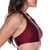 Top Fitness Frente Única com Decote Estiloso e Bojo RemovÍvel Bordô - Elegância no Treino - Summer Soul