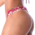 Calcinha de Biquíni Fio Dental Lateral Franzida Floral Vermelho na internet