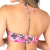 Biquíni Top Cropped Com Bojo Frente Única Folhagem Rosa - comprar online
