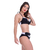 Biquíni Meia Taça Com Bojo Preto e Branco - Summer Soul