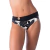 Calcinha de Biquíni Cintura Baixa com Faixa e Fivela Floral Bege - comprar online