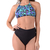 Biquíni Top Cropped Frente Única Sem Bojo Estampado Roxo - Summer Soul