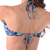 Biquíni Top Cropped Frente Única Sem Bojo Estampado Roxo - comprar online
