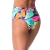 Calcinha de Biquíni Hot Pants Franzido Lateral Folhagem Marinho - comprar online