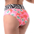 Calcinha de Biquíni Hot Pants Cós Duplo Estampado Vermelho - comprar online