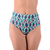 Calcinha de Biquíni Hot Pants Cós Duplo Abstrato Azul