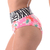 Calcinha de Biquíni Hot Pants Cós Duplo Estampado Vermelho na internet