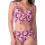 Biquíni Cropped Com Bojo Removível Cintura Baixa Floral Vermelho - loja online
