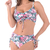 Calcinha de Biquíni Cintura Baixa Com Amarração Estampado Rosa - Summer Soul