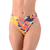 Calcinha de Biquíni Fio Duplo Cintura Baixa Estampado Laranja