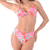 Calcinha de Biquíni Fio Duplo Cintura Baixa Estampado Vermelho - Summer Soul