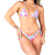 Biquíni Cortininha Empina Bumbum Com Amarração Folhagem Rosa KIT - Summer Soul
