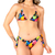 Biquíni Cortininha Empina Bumbum Com Amarração Folhagem Preto - Summer Soul