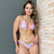 Imagem do Calcinha de Biquíni Empina Bumbum Com Amarração Folhagem Rosa