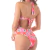 Maiô com Bojo Frente Única Estampado Vermelho - comprar online