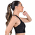 Top Cropped Fitness Cirrê Com Bojo Removível Preto Summer Soul
