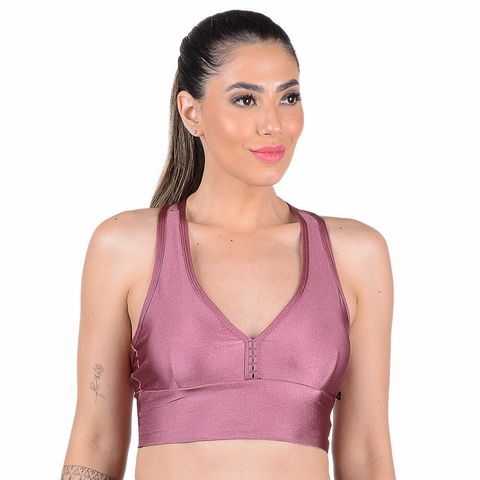 Top Cropped Nadador Rosa Matte 