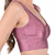 Top Cropped Fitness Cirrê Com Bojo Removível Rosa Matte Summer Soul