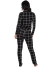 Pijama Feminino Longo Estampado Xadrez Preto na internet