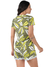 Short Doll Feminino Manga Curta Estampado Verde - comprar online