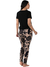 Pijama Feminino Manga Curta Estampado Marrom - comprar online