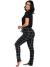 Pijama Feminino Manga Curta Estampado Xadrez Preto - Summer Soul