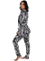 Pijama Feminino Longo Estampado Zebra Preto - Summer Soul