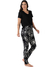 Pijama Feminino Manga Curta Estampado Preto na internet