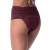 Calcinha de Biquíni Hot Pants Cós Franzido Marrom Escuro