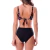 Biquíni Regata Sem Bojo Hot Pants Estampado Preto