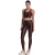 Calça Legging Fitness Pezinho Cós Alto de Cirrê Marrom - Summer Soul